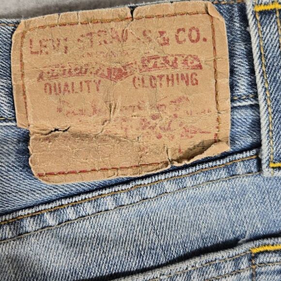 Vintage Levis 567 Jeans Mens 34x34 Blue Loose Bootcut Pants Baggy Y2K (32x32) - Picture 9 of 15
